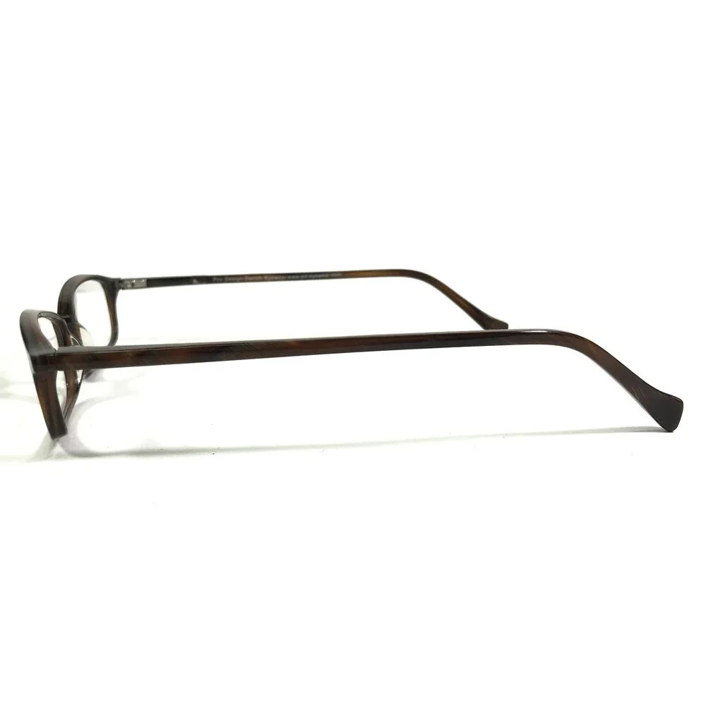 Prodesign 1602 C. 5532 Eyeglasses Frames Brown Horn Rectangular 51-17-140